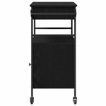 vidaXL Chariot de cuisine Chêne noir 56x43x89 5 cm Bois reconstitué