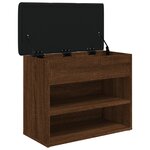 vidaXL Banc à chaussures chêne marron 62x32x50 cm bois d'ingénierie