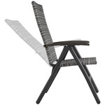 Tectake Fauteuil de jardin pliable MELBOURNE - gris