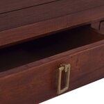 Vidaxl table basse marron classique 100x50x30 cm bois d'acajou massif