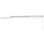 vidaXL Cadre de store rétractable manuel Blanc 3 x 2 m Aluminium