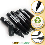 Lot de 2 Feutres marqueurs permanents BIC noir LEAZYGO