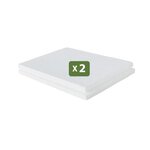 Pack and Move - Lot 2 plaques polystyrène rectangulaires 39 5 x 29 5 x 2 cm - Bricolage  Modélisme  Création - Blanc - A4