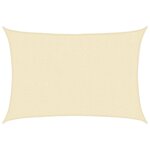 vidaXL Voile d'ombrage 160 g/m² Crème 2 5x4 m PEHD