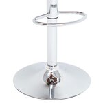 vidaXL Tabouret de bar Blanc Similicuir