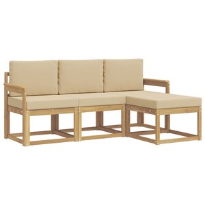 vidaXL Ensemble de canapés d'extérieur 4 pc