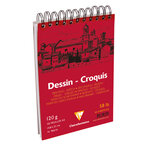 Bloc dessin A5 120g 50 feuilles blanc CLAIREFONTAINE
