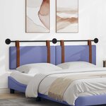 vidaXL Tête de lit suspendue Bleu denim PU antique