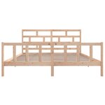 vidaXL Cadre de lit bois de pin massif 180x200 cm super king