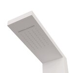 vidaXL Système de panneau de douche Aluminium Blanc