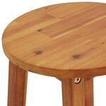 vidaXL Tabourets de bar lot de 2 bois d'acacia massif