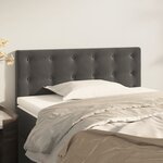 vidaXL Tête de lit Gris foncé 100x5x78/88 cm Velours
