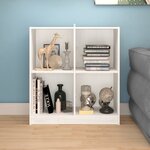 vidaXL Buffet blanc 70x33x76 cm bois massif de pin