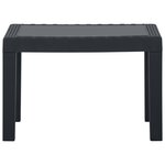 vidaXL Salon de jardin 3 Pièces avec coussins Plastique Gris