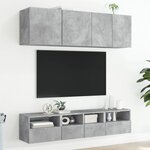 vidaXL Meubles TV muraux 2 Pièces gris béton 40x30x30cm bois d'ingénierie