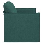 vidaXL Canapé Vert foncé 136 x 82 x 85 cm tissu