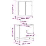 vidaXL Ensemble de meubles de salle de bain 2 Pièces chêne sonoma