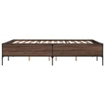vidaXL Cadre de lit sans matelas chêne marron 135x190 cm