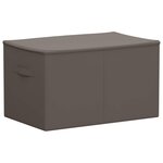 vidaXL Boîte de rangement 24 Pièces Gris 55 x 35 x 32 cm Tissu intissé