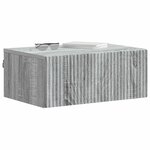 vidaXL Cabinet de chevet mural Sonoma gris 49 x 34 5 x 20 cm