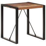 vidaXL Table à manger 70x70x75 cm Bois de récupération massif