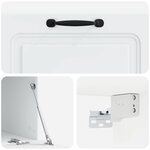vidaXL Meuble TV mural Blanc 78 5 x 41 x 30 cm Bois d'ingénierie