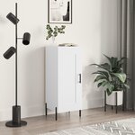 vidaXL Buffet blanc 34 5x34x90 cm bois d'ingénierie