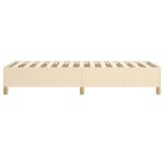 vidaXL Cadre de lit Crème 100 x 200 cm Tissu