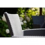 Keter Chaise à manger de jardin Iowa graphite 215526