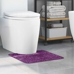 vidaXL Tapis de bain Violet 50 x 50 cm Polypropylène