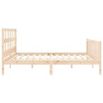 vidaXL Cadre de lit sans matelas bois massif de pin