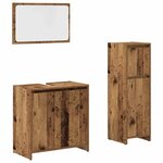 vidaXL Ensemble de meubles salle de bain 3 Pièces bois d'ingénierie