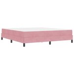 vidaXL Lit à ressorts avec matelas Rose 180 x 210 cm tissu