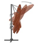 vidaXL Parasol de jardin en porte-à-faux avec mât en aluminium