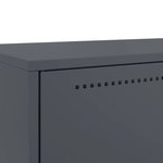 vidaXL Buffet haut anthracite 68x39x111 5 cm acier