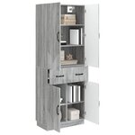 vidaXL Ensemble de Meubles 2 Pièces Sonoma gris Bois d'ingénierie