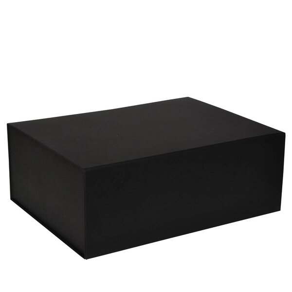 Boîte haute rectangulaire en carton luxe noir 40 x 30 x 15 cm. Idéale pour un emballage cadeau ou comme rangement pour : vêtements  linges de maison  jouets  déguisements  vaisselles  décorations  etc