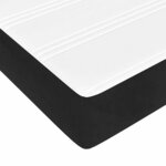 vidaXL Matelas de lit à ressorts ensachés noir 160x210x20 cm velours