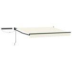 vidaXL Auvent rétractable électrique Crème et Anthracite 3 x 2 m
