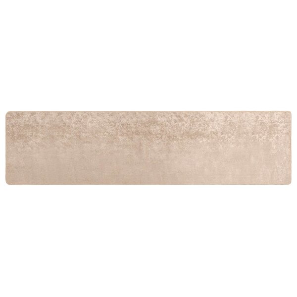 vidaXL Coureur de Tapis MARSA Beige 100 x 450 cm Polyester et PVC