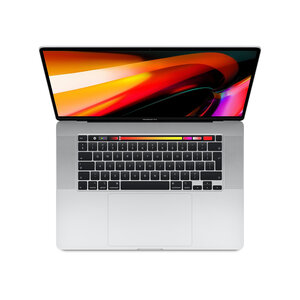 Macbook pro touch bar 16" i7 2,6 ghz 16 go 512 go ssd argent (2019) - parfait état