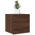 vidaXL Meuble TV mural Chêne marron 30 5x30x30 cm