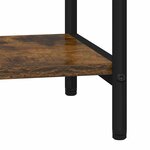 vidaXL Étagère Chêne fumé 40 x 30 x 183 cm Bois d'ingénierie