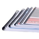 Une Boite de 100 Peignes Plastiques 12 mm 21X29 7 cm Noir EXACOMPTA