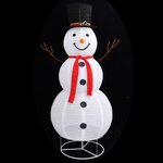 vidaXL Figurine de bonhomme de neige de Noël à LED Tissu 180 cm