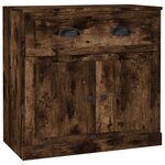 vidaXL Buffets 2 Pièces chêne fumé bois d'ingénierie