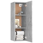 vidaXL Meubles TV 2 Pièces Gris béton 30 5x30x90 cm Bois d’ingénierie