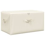 vidaXL Boîtes de rangement 2 Pièces Tissu 43x34x23 cm Crème