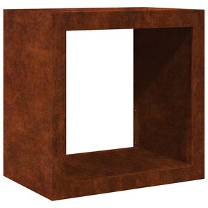 VidaXL Étagère à bois 60x40x60 cm acier résistant aux intempéries