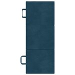 vidaXL Canapé-lit pliable 75 x 67 x 45 cm Bleu